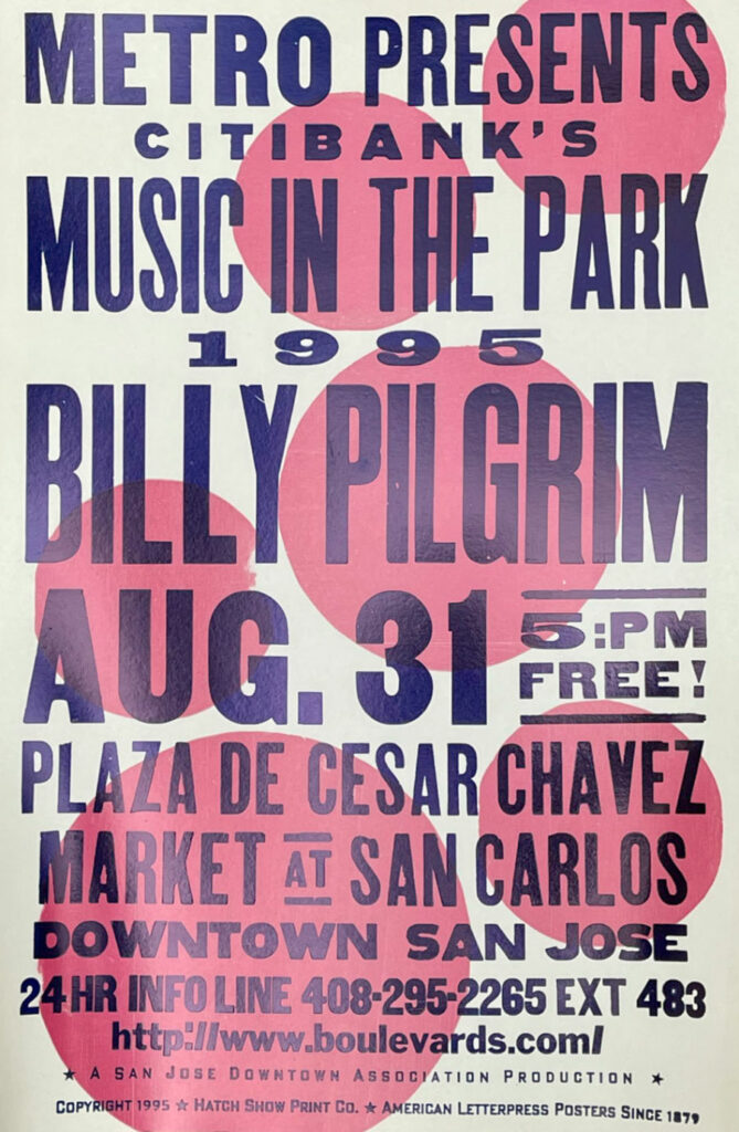 Music in the Park 1995 Billy Pilgrim