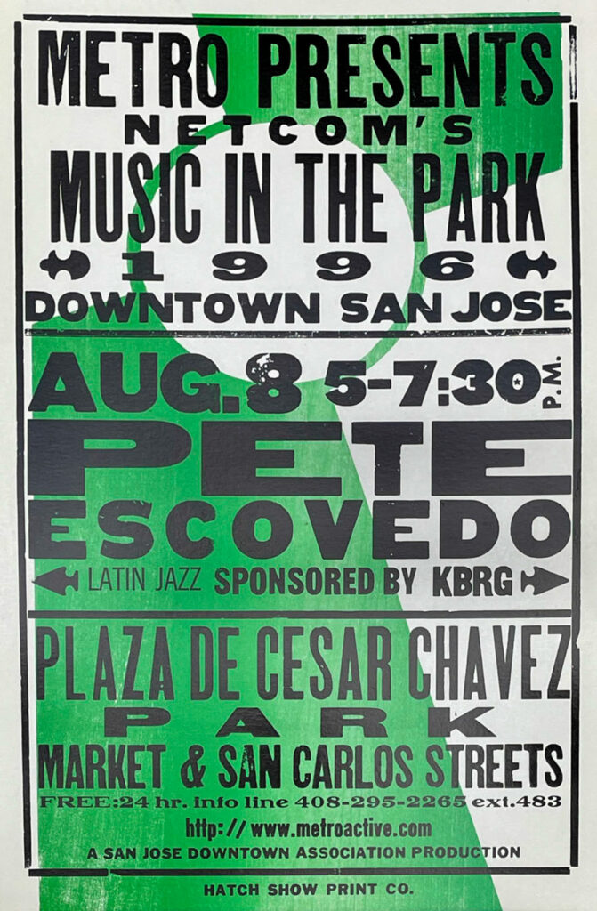 Music in the Park 1996 Pete Escovedo