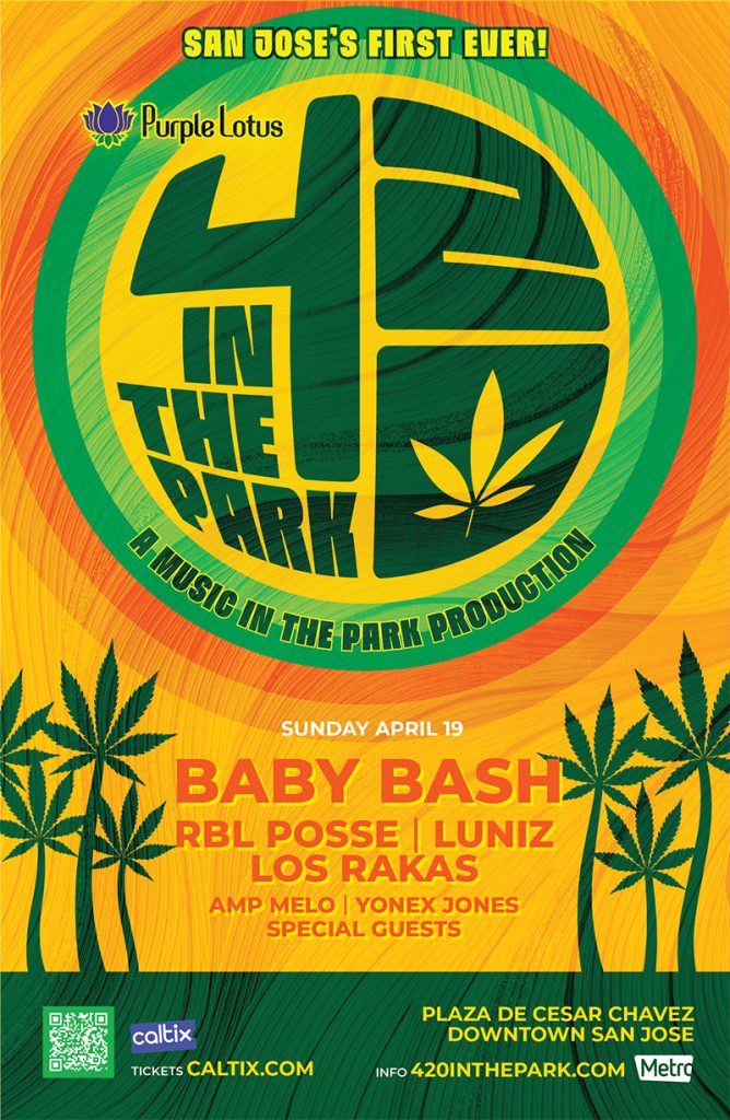 Flyer for 420 in the Park — Day 2, Apr. 19, 2026