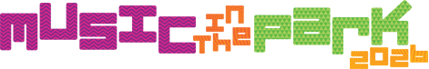 Colorful Music in the Park logo for 2026