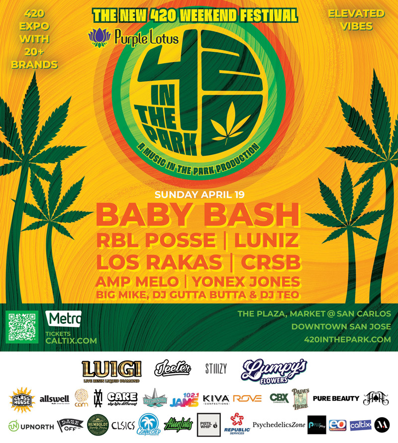 Flyer for 420 in the Park — Day 2, Apr. 19, 2026